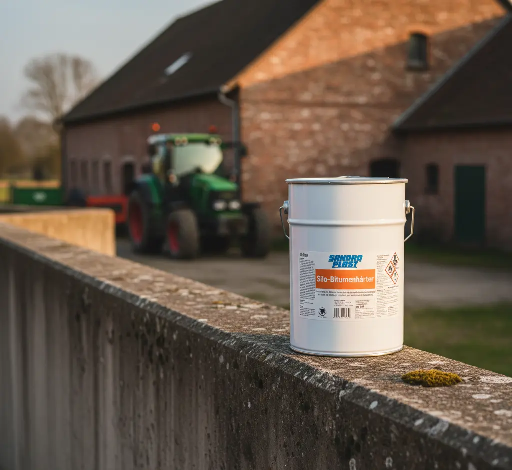 Silo Bitumenhärter Additiv schnelle Trocknung 3x Festigkeit für Biogasanlagen - Härter Komponente chemische Reaktion Produktgebinde