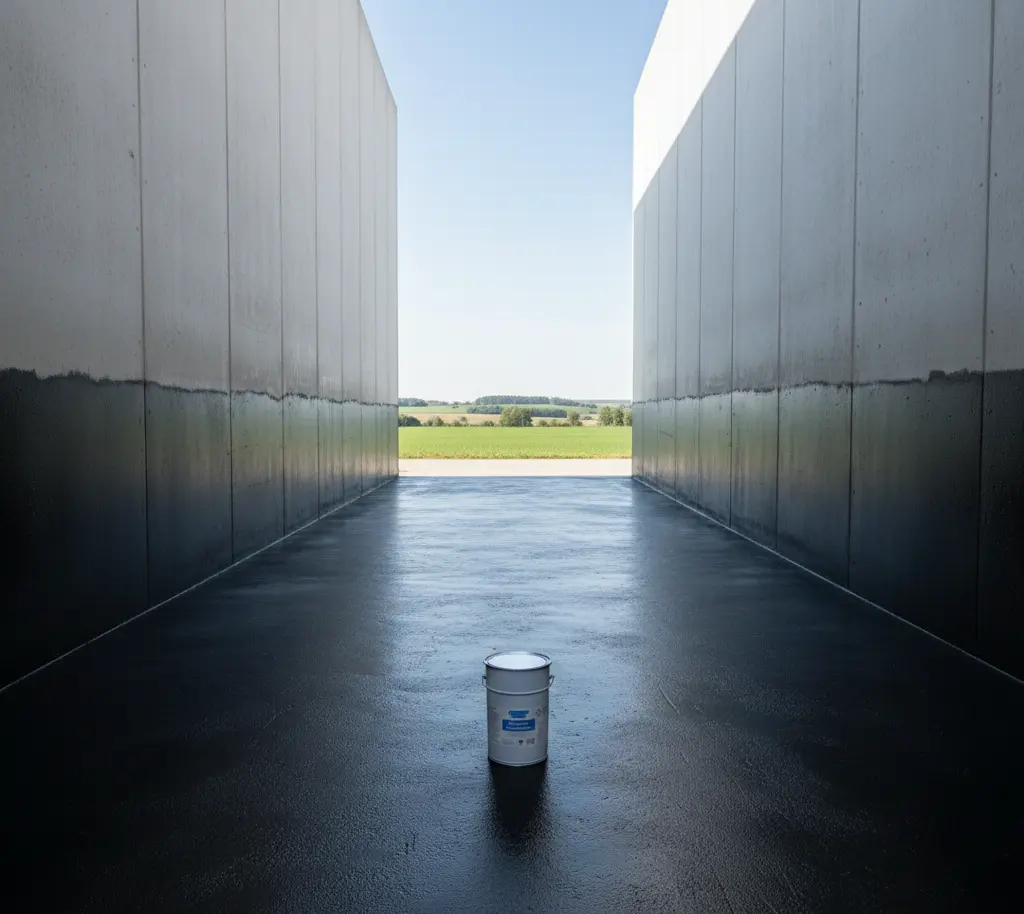 Bitumen Bodenlack Siloanstrich abriebfest belastbar für Industrieböden Fahrsilos - Bodenversiegelung Fahrsilo Betonboden Beschichtung - Vorschau