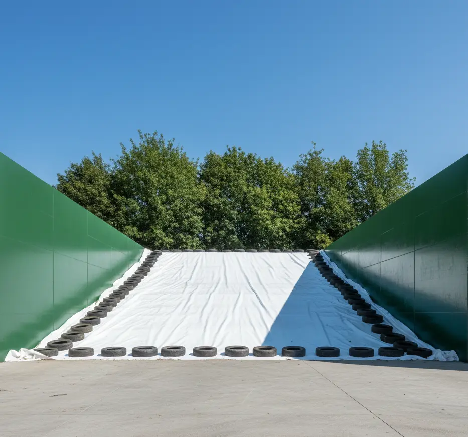 Siloanstrich Wandlack Grün wasserverdünnbar Schimmelschutz säureresistent für Futtersilos Landwirtschaft - Fertiges Silo Außenansicht Praxisbeispiel Landwirtschaft - Vorschau